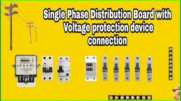 Single Phase Distribution Board with High Low Voltage protection device connection | It