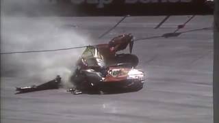 Michael  Waltrip Crash at Bristol 1990