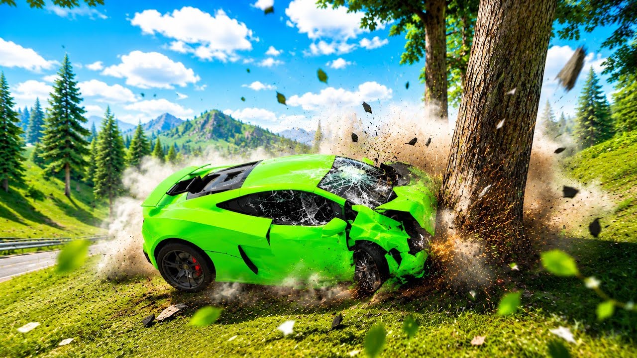 पेड़ से भिड़ी सुपरकार 😨 | Insane Crash Compilation