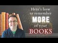 How to remember the books you read