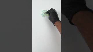 💙📘beautiful teal color after mixing colors #colorcombinations #colormixing