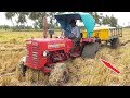 Mahindra "Extremely" Struggling With Loaded Trolley | Tractor Videos | SWAMI Tractors