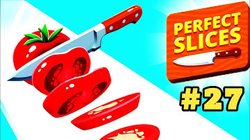 Perfect Slices🍎🔪Part - 27 Cutting Gameplay|Satisfying Slicing Action|Fast Fruits Cut|Knife Cut Game 