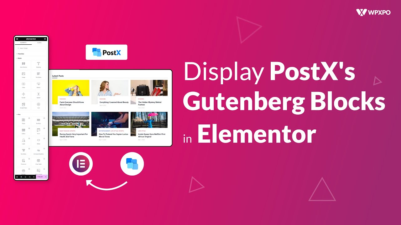 How to use Gutenberg Blocks in Elementor Builder using PostX - YouTube