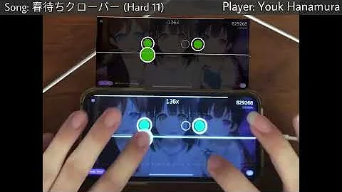 [game: not osu!] 春待ちクローバー (Hard 11) Ranked Max! [Cytoid]