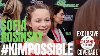 Sofia Rosinsky #FastLayne interviewed at the #DisneyChannel #KimPossible Movie Premiere
