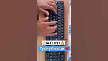 hpssc joait 817🔥 typing practice | will this typing crack the test? #joait #shorts