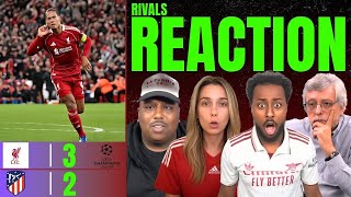 Liverpool Rivals & Atletico Madrid Fans Reaction To Liverpool 3-2 Atletico Madrid Champions League