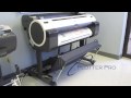 Canon iPF750 wide format printer plotter demo