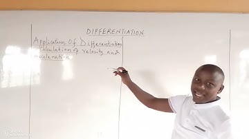 APPLICATION OF DIFFERENTIATION IN VELOCITY AND ACCELERATION