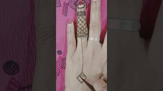 Finger Mehndi Design | shorts mehndi