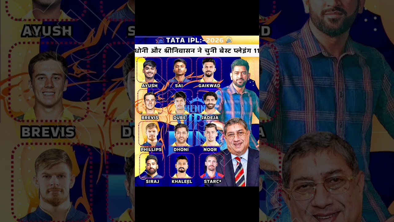 Csk Playing 11 Ipl 2026 🔥