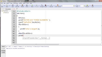 HOW TO FIND LARGEST OF THREE NUMBERS IN C USING IF ELSE IF LADDER