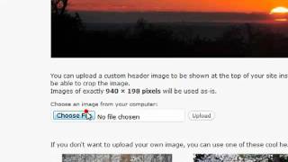 Change the Header & Background of the Default WordPress Theme