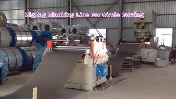 Automatic Zigzag Blanking Line For Stainless Steel Circle Cutting