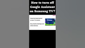 How to turn off Google Assistant on Samsung TV #shortvideo #shorts #googleassistant