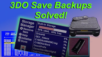 How to Manage 3DO Save Files with USB Mod (NVRAM)