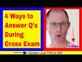 4 Ways to Answer Questions During CROSS EXAMINATION in Your Medical Malpractice Trial in NY