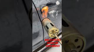 how to defrost frozen car door handle (Do not try at home, entertainment only)