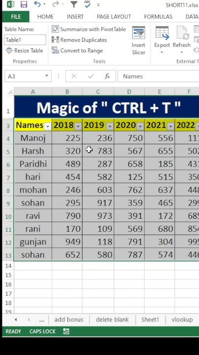 How to add total row in excel total row formula youtube