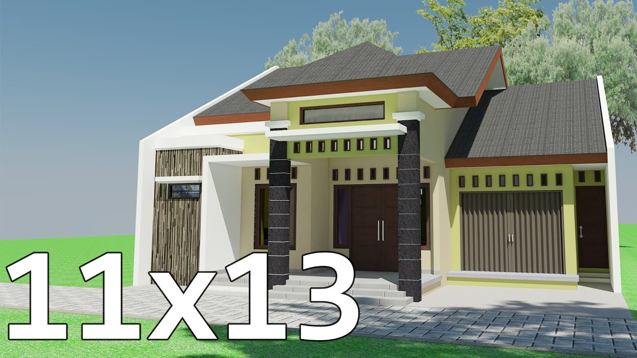 Desain Rumah Toko 11x13 Dengan 3 Kamar Tidur Ada Mushola Lengkap Anggaran Biaya RAB Denah Rumah YouTube