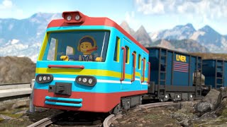 Lego City Train Can&#39;t Climb the Mountain!