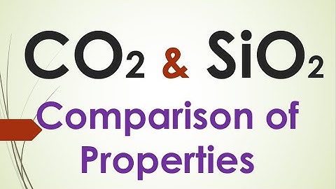 CO2 and SiO2 Comparison