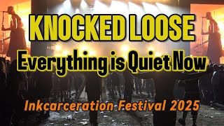 Knocked Loose - Everything is Quiet Now - Inkcarceration Fest 2025 - at the MOSH PIT - CROWD SURFING