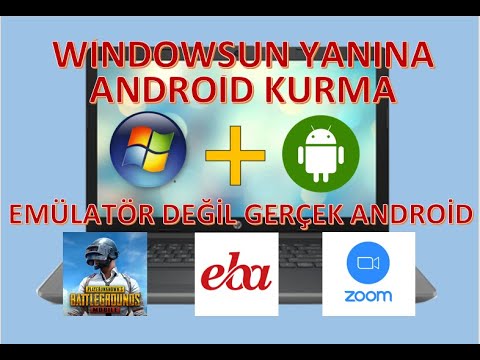 Emülatör Değil Gerçek Android. Bilgisayara Android Yükleme. Window'sun yanına Android Kurma