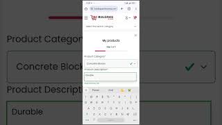 How to use your mobile phone to Upload your products for sale on #buildingsandmore marketplace. screenshot 5