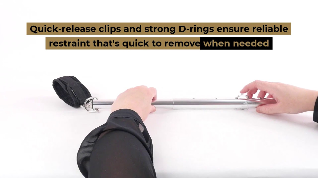 Expandable Spreader Bar & Cuff Set by Sportsheets - SS32602 - YouTube