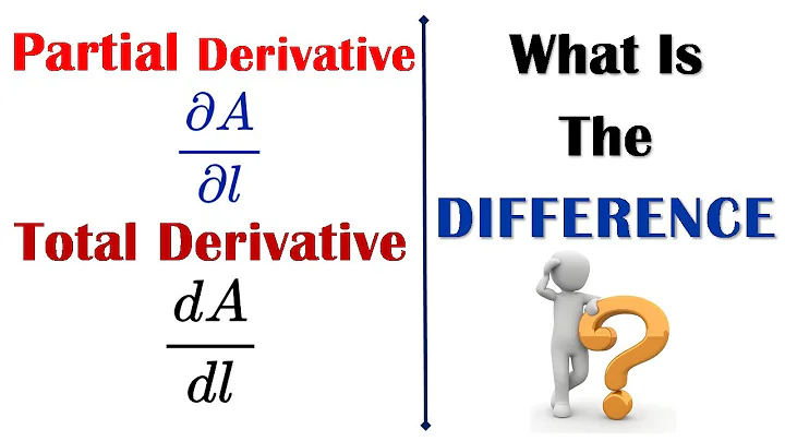 Difference between partial and total derivative | Partial derivative equations | Total derivative