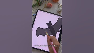 Draw A Bat! #digitalarttutorial #beginnerarttips #procreateart #halloweendrawing #beginnerdrawing