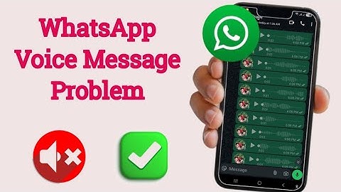 How to Fix WhatsApp Voice and Audio Messages Problem (2025)