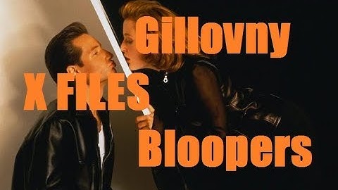Gillovny bloopers (The X Files David Duchovny Gillian Anderson) stars of Californication Fall