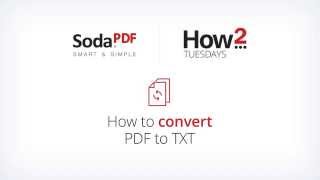 How to Convert PDF to TXT