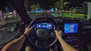 2023 Ford F-150 Raptor R POV Rainy Night Drive (3D Audio)(ASMR)