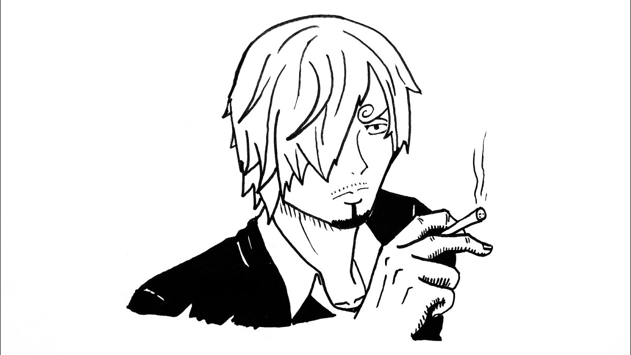 Wow Begini Cara Menggambar Sanji One Piece How To Draw Sanji