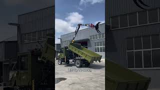 Heavy Duty Log Trailer For Forestry Work #forestryequipment #grapple #crane