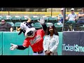 12-year-old Koumba singing national anthem @ Visalia Rawhide vs Inland Empire 66ers game 5-7-2023