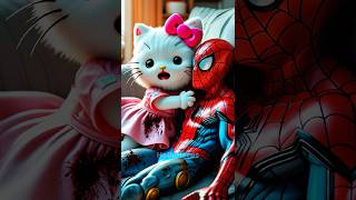 Hello Kitty Works Hard To Save Spiderman