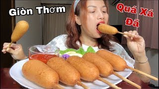 🇯🇵Lần Đầu Ăn Thử Xúc Xích Rán Corn Dog Tưởng Ko Ngon Mà Ngon Ko Tưởng#235