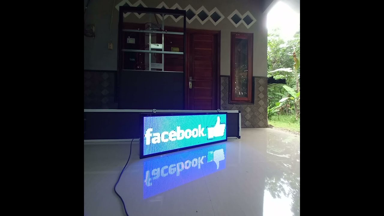 Running text full colour RGB 100x40cm P5 Outdoor