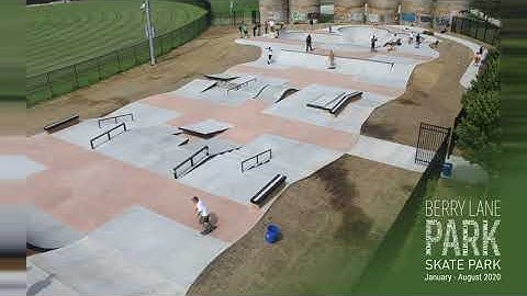 4K Berry Lane Skate Park Time-lapse from Work Zone Cam