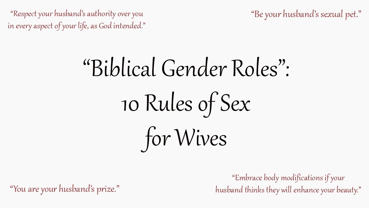 biblical sexual role for wives