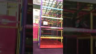 Boy falls through third story of maze at indoor playground
