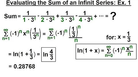 Calculus 2: Infinite Sequences and Series (72 of 86) Sum=? of an Infinite Series: Ex. 1