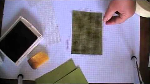 Background Stamping With Drywall Tape