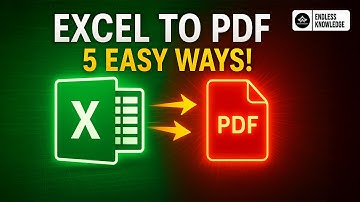 How to Convert Excel File to PDF in 5 Easy Ways + Bonus VBA Trick