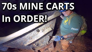 WORKING MINE CARTS IN THE OLD MINER’s OLD MINE -  #industrial #forgotten #abandonedmine #mining